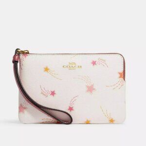 Coach Shooting Star Corner Zip Wristlet Wallet